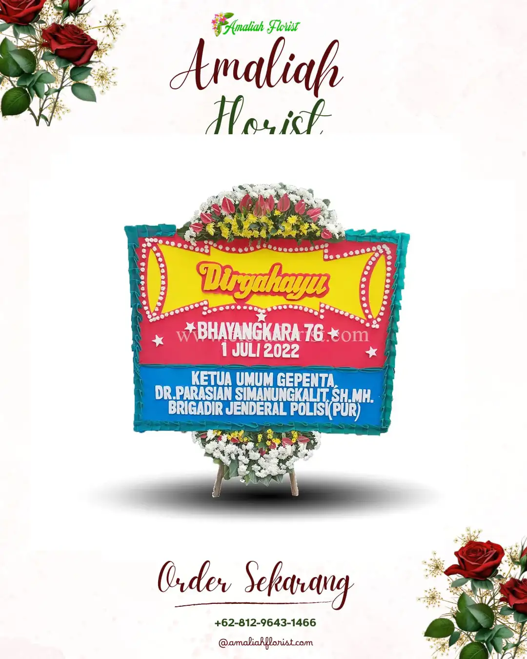 Papan Bunga HUT Ulang Tahun Meruya Selatan